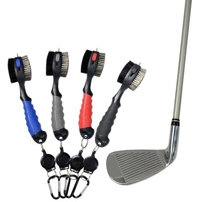 China Best Price Durable Custom Golf Clubs Gifts Accessories Products 2 Sides Golf Clubs Ball Remover Tool Golf Brush for sale