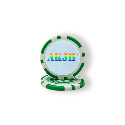 China Wholesale Custom Printing Chips With Color Pocket Logo Sticker New Golf Club High Quality Ball Marker for sale