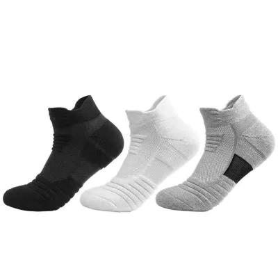 China Wholesale Mens Breathable Cotton Hosiery Solid Color Breathable Low Cut Casual Socks Sports Socks for sale