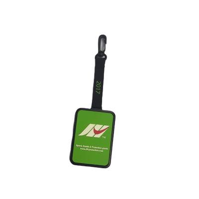 China Popular Custom Logo PVC Luggage Bag Tag Rubber Single Blank Golf Tag for sale