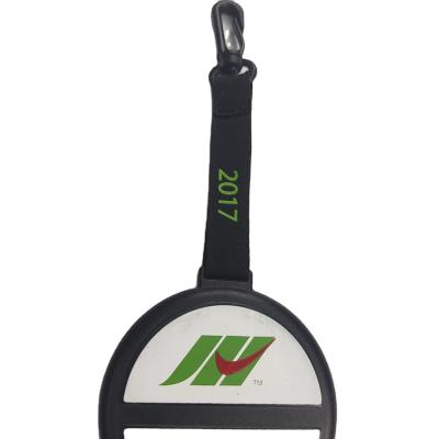 China High Quantity Popular Customize Logo Printable Friendly Plastic Promotional Souvenir Blank Golf Bag Tag for sale