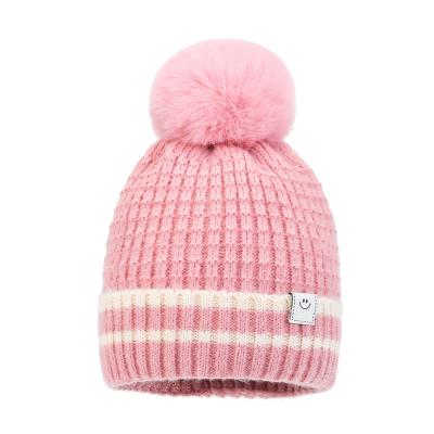 China COMMON Wholesale New Winter Solid Color Warm Wool Knit Hat Beanies With Custom Embroidery for sale