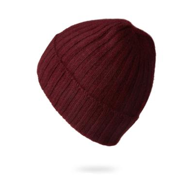 China COMMON wholesale in running winter fashion 100% acrylic men and women white simple colorful Logo Custom Beanie Knitted Hat for sale