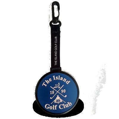 China Luxury Customizable Logo And Shape Golf Bag Name Tag For Professional Club Competition for sale