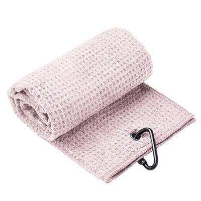 China Large Cotton Terry Luxury Sport Waffle Wholesale Disposable Quick Dry 100% Golf Towels for sale