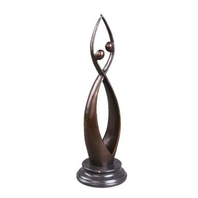 China Europe Abstract Sculpture TPY-187 Dancer Lover Metal Craft Brass Statue SHTONE for sale