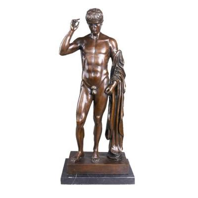 China Europe SHTONE Strong Man Statue Bronze Male Office Sculpture Home Decor TPY-102 for sale