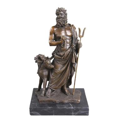 China Europe SHTONE Myth Figure Hades Statue Bronze Male Sculpture Indoor Decor TPY-108 for sale