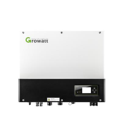 China 10kw Growatt 3 phase 400v hybrid high voltage lithium battery solar inverter with 5 for sale