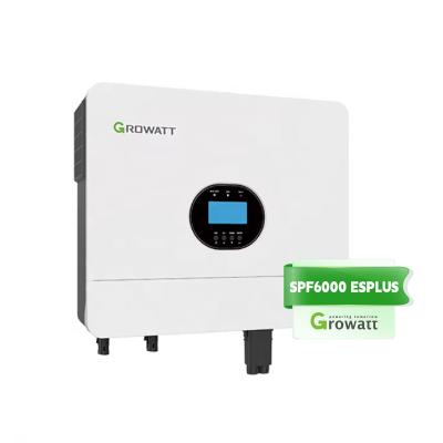 China Off-grid Hybrid Inverter Ready Stock Growatt SPF 6000 ES Plus 6KW Solar Energy Products for sale