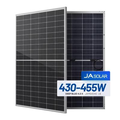 China 450 Watts Full Black All Black N Type Bifacial Solar Panel for European Market for sale