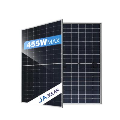 Cina JA pannelli solari bifaciali 430W 435W 440W 445W 450W 455W per sistema di soluzioni solari domestiche in vendita