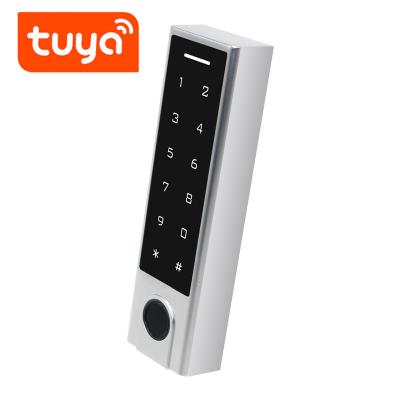 China WIFI Fingerprint Access Controller RFID Card Reader Biometric Metal IP66 Tuya APP Access Control 1000 Keypad for sale