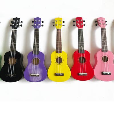 China 2023 Factory Wholesale Best Plywood Basswood Directly Selling 21 Inch Soprano Ukulele for sale