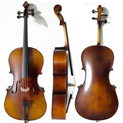 China Wholesale New 2023 Flames Maple Spruce Durable Musical Instrumento Musical Cello for sale