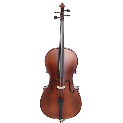 China Factory Dropshipping Hot Selling Flawless Solid Wood Dyed Black Natural Cello for sale