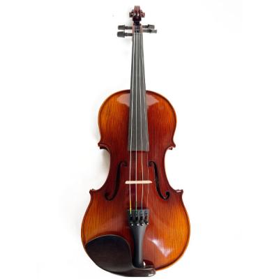 China Factory price elegant cheap natural flame pine design case bow handmade violin for sale