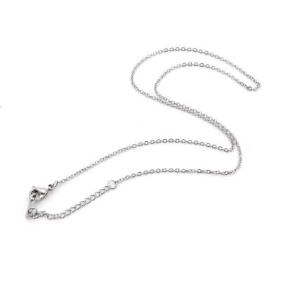 China FASHIONABLE Wholesale Highly Polished Chains Factory 316L Stainless Steel Oval Link Necklace Chain for sale