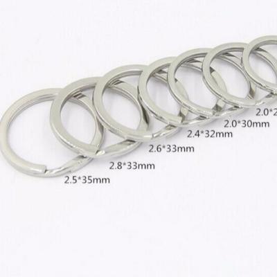 China Stylish Stainless Steel 20 To 35mm Diameter Key Holder Chain Key Ring for sale