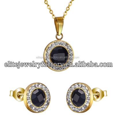 China Cheapest Alibaba Stainless Steel Fashion Bridal Jewelry Set for sale