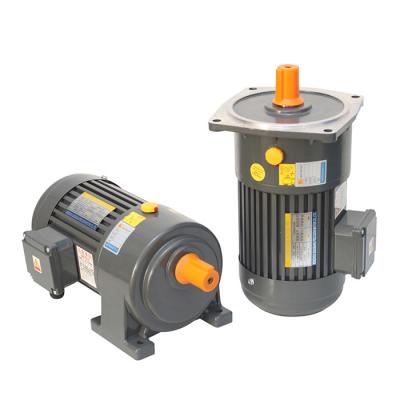 China Totally Enclosed 750W 1HP GH28 CH0.75 Horizontal Aluminum Induction Motor 28mm AC Gear Motor for sale