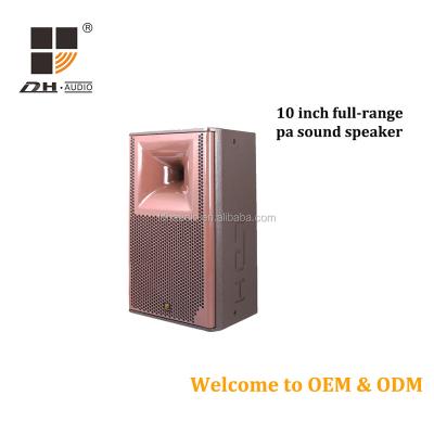 China Karaoke; Theater;Club;DISCO Bar;Outdoor Performance Outdoor pa sound system audio speaker with 10inch driver unit for sale