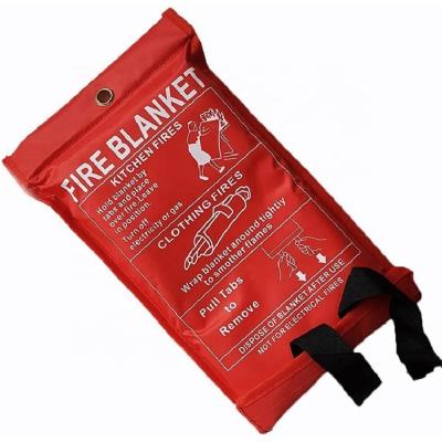 China Closed Zipper Emergency Fire Blanket Suppression Fire Retardant Fiberglass Emergency Fire Blanket Blanket for sale