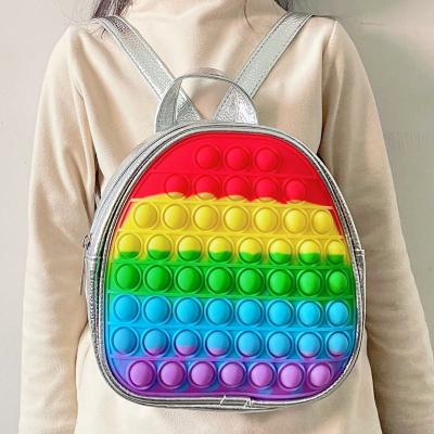 China Silica Gel Kids Mini Backpack Jumping Backpack Schoolbag Wiggle It Bags For Boys for sale