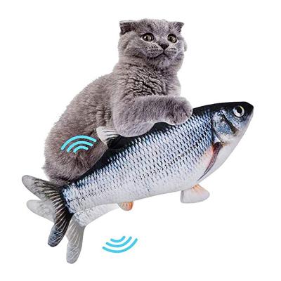 China Interactive Motorized Soft Cat Toy Cat Toy Fish Stocked Fish Cat Toy for sale