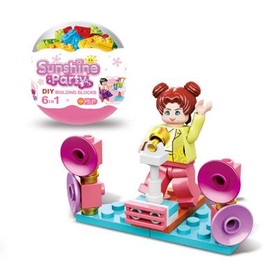 China Building Blocks Toys Girl Toys 2021 DIY For Girls Set Egg Surprise Toy Building Block Toys For Children for sale