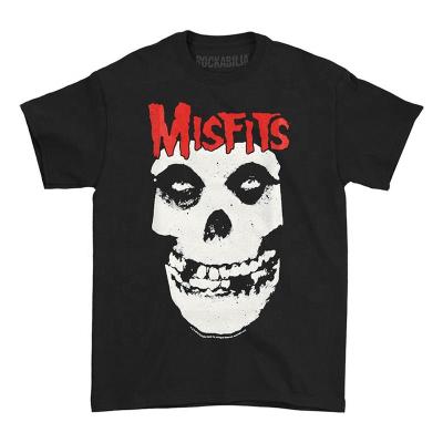 China Custom Vintage Band Mens Faded Skull Anti-Pilling Missed Clothing Graphic T-Shirts Printing Logo Plain Acid Washed for sale