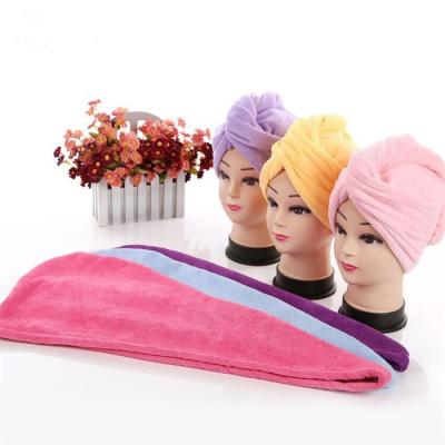 China High Quality QUICK DRY Microfiber Hair Towel Wrap Microfiber Hair Turban For Woman for sale