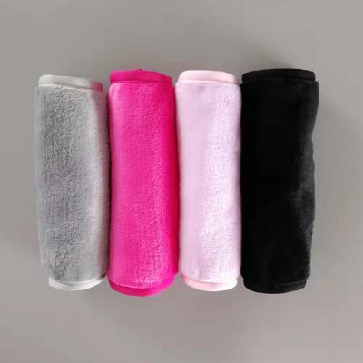 China Flannel Makeup Removal Towel Microfiber Color QUICK DRY Face Towel for sale