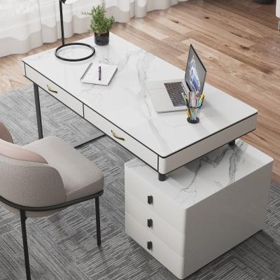 China Small Simple Extendable Furniture Modern Luxury Office Desk Computer Laptop Table With Chairs for sale