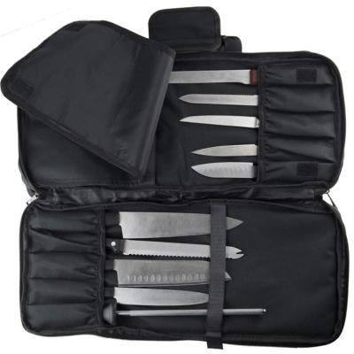 China 2020 new design high quality Deluxe Chef Knife Case knives rolling bag organizer with shoulder strap for sale