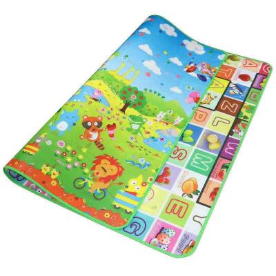 China Environmental Protection Double-Sided PE Foam Pattern Soft Toy Children's Tent Mat Cartoon Crawling Mat for sale