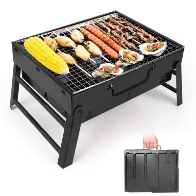 China Customized Outdoor Portable Folding Iron BBQ Grill Durable Travel Portable BBQ Grill for sale