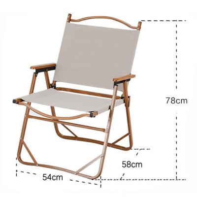 China High Quality Easy-carry Camping Leisure Camping Chair Armrest Outdoor Wooden Folding Chair Accessories Equipment Ultralight Portable Chair for sale