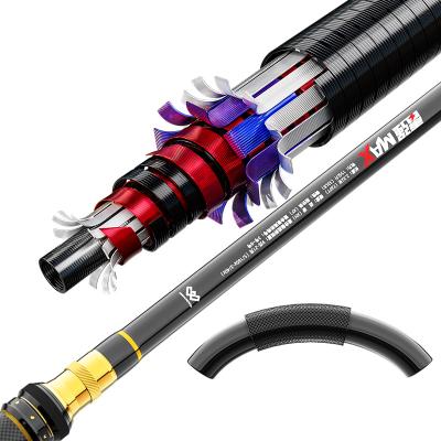 China Best Selling 2 Sections Carbon Fiber Telescopic Spinning Fishing Rod Shadow Spinning Fishing Rods Saltwater Fishing Tackle for sale