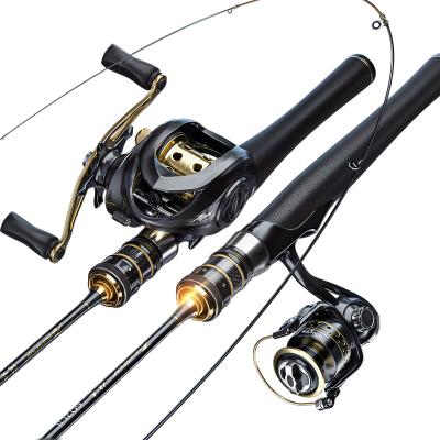 China Lightweight Carbon Fiber Fishing Rod Factory Price Spinning Fishing Rod 1.68m/1.8m/1.98m/Ultralight Casting Rod Bait Casting Carbon Fiber for sale