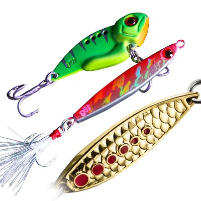 China Lead Fishing Lure High Quality Vib Kit Metal Spoon Assorted Lead Jig Lure Hard Fishing Tackle Kits Fishing Lure Set for sale