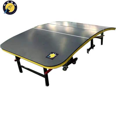 China Table Tennis Table Tennis Training Equipment Indoor Folding Portable Indoor Table Tennis Table With Wheels for sale