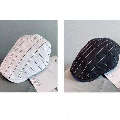 China Striped Cheap Golf Driving Flat Cotton Warm Tweed Summer Sun Newsboys Octagonal Hat For Male Detective Hats Retro Cap Beret for sale