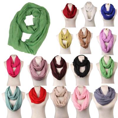 China Autumn Winter Woman Jumbo Size Pure Color AT HOME Wholesale Hot Scarf for sale