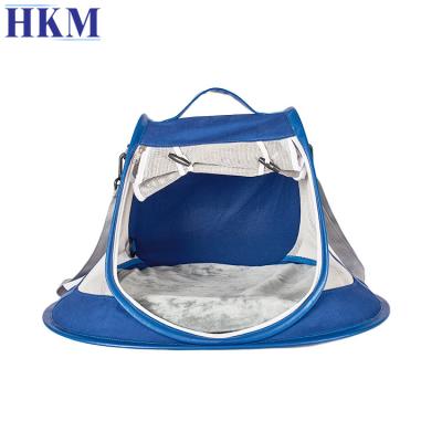 China Viable High Quality Pet Travel Bag And Outdoor Carrier Plas Launch Small And Medium Pets Ventilation Cat And Dog Bag Blue Products for sale