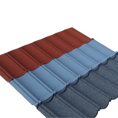 China Traditional High Quality Metal Stone Coated Stone Metal Coated Roof Tile In Different Colors for sale