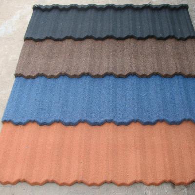 China Modern Alu-zinc Steel Material Kerala Colorful Stone Coated Roof Tile For Villa for sale