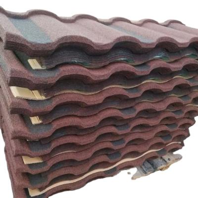 China Contemporary Sand Material and CE, SONCAP Certificated Exterior Roof Tile Aluminum-zinc Color Bent Tiles Graphic Design Contemporary Milan Tile for sale