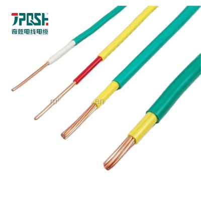 China Overhead Electrical Copper House Wiring 1.5mm Yellow Green 2.5mm2 Wire for sale