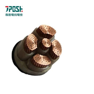 China 4+1 5 core 25mm2 35mm2 50mm2 70mm2 square xlpe cable pvc underground armored 185 mm insulated electrical copper power cable for sale